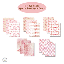Load image into Gallery viewer, Valentine's Coffee and Cookies Digital Paper Pack {DIGITAL DOWNLOAD}