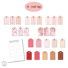 Load image into Gallery viewer, Valentine's Coffee and Cookies Digital Paper Pack {DIGITAL DOWNLOAD}