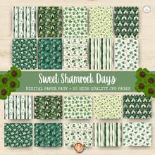 Load image into Gallery viewer, Sweet Shamrock Days Digital Paper Pack {DIGITAL DOWNLOAD}