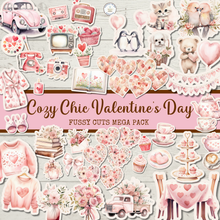 Load image into Gallery viewer, Cozy Chic Valentine's Day Fussy Cuts Mega Pack {DIGITAL DOWNLOAD}