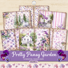 Load image into Gallery viewer, Pretty Pansy Garden Digital Pages Pack Volume 1 {DIGITAL DOWNLOAD}
