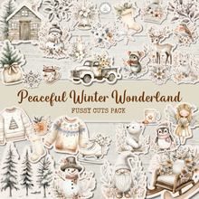 Load image into Gallery viewer, Peaceful Winter Wonderland Fussy Cuts Pack {DIGITAL DOWNLOAD}