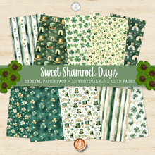 Load image into Gallery viewer, Sweet Shamrock Days Digital Paper Pack {DIGITAL DOWNLOAD}