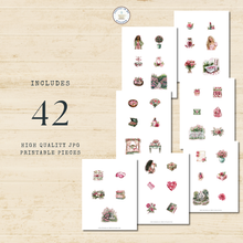 Load image into Gallery viewer, Red Roses for Days Fussy Cuts Pack {DIGITAL DOWNLOAD}