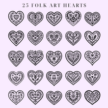 Load image into Gallery viewer, Folk Art Hearts SVG Pack - DIGITAL DOWNLOAD