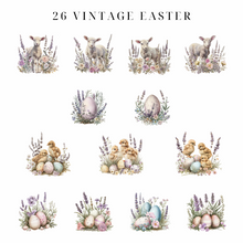 Load image into Gallery viewer, Vintage Easter Clip Art Pack - DIGITAL DOWNLOAD
