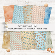 Load image into Gallery viewer, Seaside Van Life Digital Paper Pack {DIGITAL DOWNLOAD}