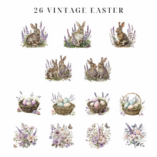 Load image into Gallery viewer, Vintage Easter Clip Art Pack - DIGITAL DOWNLOAD