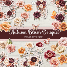 Load image into Gallery viewer, Autumn Blush Bouquet Fussy Cuts Pack {DIGITAL DOWNLOAD}