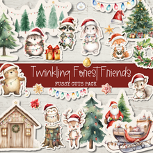 Load image into Gallery viewer, Twinkling Forest Friends Fussy Cuts Pack {DIGITAL DOWNLOAD}