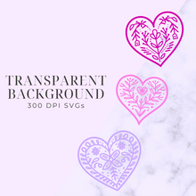 Load image into Gallery viewer, Folk Art Hearts SVG Pack - DIGITAL DOWNLOAD