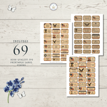 Load image into Gallery viewer, Vintage Patriotic 69-Piece Printable Labels Set {DIGITAL DOWNLOAD}