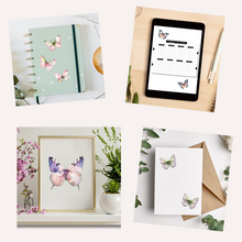 Load image into Gallery viewer, Spring Butterflies Clipart Pack DIGITAL DOWNLOAD