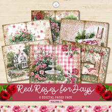 Load image into Gallery viewer, Red Roses for Days Digital Pages Pack Volume 1 {DIGITAL DOWNLOAD}