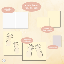 Load image into Gallery viewer, Summer Pineapple Digital Shaker Card Kit {Digital Download}