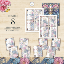 Load image into Gallery viewer, Midnight Garden 8-Piece Printable Notecard Collection {DIGITAL DOWNLOAD}
