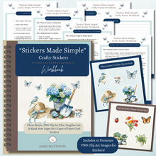 Load image into Gallery viewer, &quot;Stickers Made Simple&quot; Crafty Sticker Workshop Bundle SUMMER SALE!
