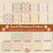 Load image into Gallery viewer, Sweet Christmas Cookies Digital Paper Pack {DIGITAL DOWNLOAD]
