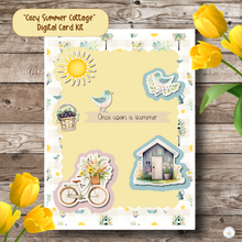 Load image into Gallery viewer, Cozy Summer Cottage Digital Card Kit {DIGITAL DOWNLOAD}
