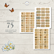 Load image into Gallery viewer, Cozy Summer 75-Piece Printable Labels Set {DIGITAL DOWNLOAD}
