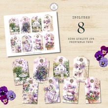 Load image into Gallery viewer, Pretty Pansy Garden Envelopes &amp; Tags Set {DIGITAL DOWNLOAD}
