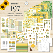 Load image into Gallery viewer, Golden Sunflower Garden Digital Bundle {DIGITAL DOWNLOAD}
