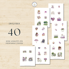 Load image into Gallery viewer, Pretty Pansy Garden Fussy Cuts Pack {DIGITAL DOWNLOAD}
