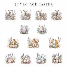 Load image into Gallery viewer, Vintage Easter Clip Art Pack - DIGITAL DOWNLOAD
