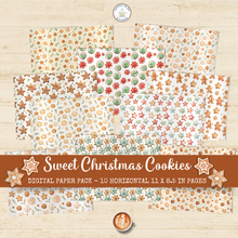 Load image into Gallery viewer, Sweet Christmas Cookies Digital Paper Pack {DIGITAL DOWNLOAD]
