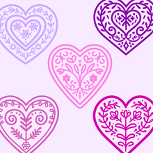 Load image into Gallery viewer, Folk Art Hearts SVG Pack - DIGITAL DOWNLOAD
