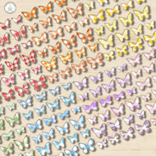 Load image into Gallery viewer, Rainbow Gingham Butterflies Fussy Cuts Pack {DIGITAL DOWNLOAD}
