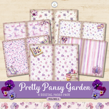 Load image into Gallery viewer, Pretty Pansy Garden Digital Pages Pack Volume 2 {DIGITAL DOWNLOAD}
