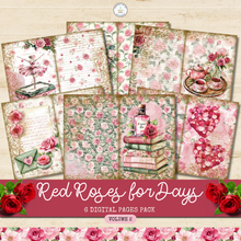 Load image into Gallery viewer, Red Roses for Days Digital Pages Pack Volume 2 {DIGITAL DOWNLOAD}
