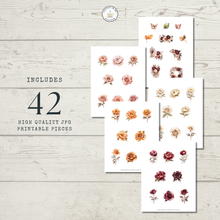 Load image into Gallery viewer, Autumn Blush Bouquet Fussy Cuts Pack {DIGITAL DOWNLOAD}
