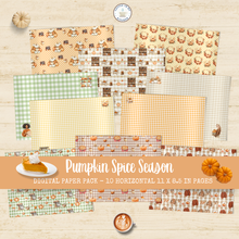 Load image into Gallery viewer, Pumpkin Spice Season Digital Paper Pack {DIGITAL DOWNLOAD}
