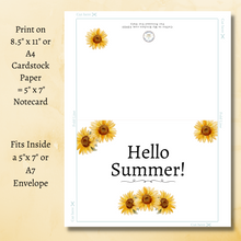 Load image into Gallery viewer, CIMK Summer Notecards Set of 4 {Digital Download}
