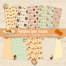 Load image into Gallery viewer, Pumpkin Spice Season Digital Paper Pack {DIGITAL DOWNLOAD}
