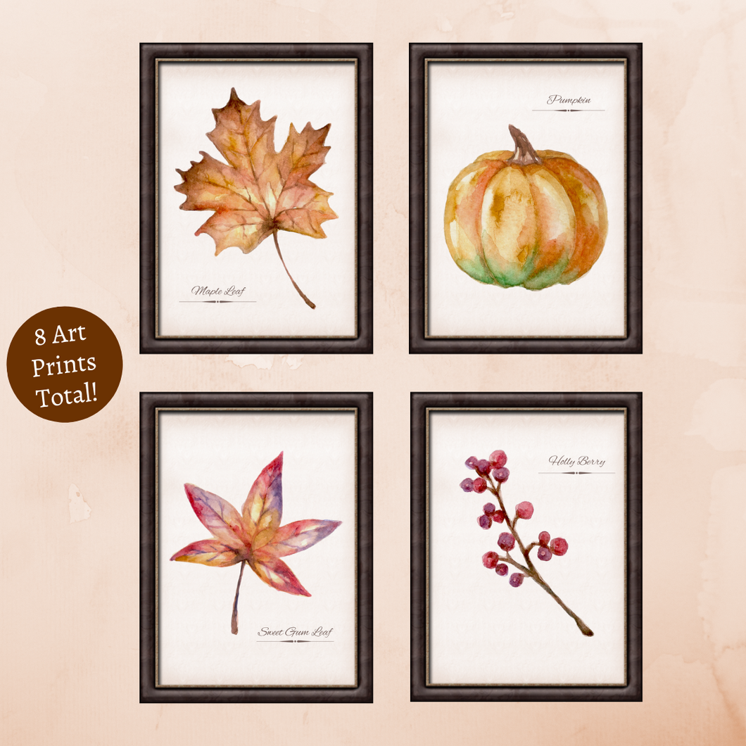 Autumn in Nature Art Prints Bundle {Digital Download}