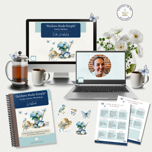 Stickers Made Simple Crafty Sticker Workshop Coffee In My Kitchen Shop