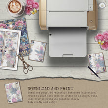 Load and play video in Gallery viewer, Midnight Garden 8-Piece Printable Notecard Collection {DIGITAL DOWNLOAD}
