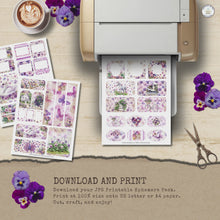 Load and play video in Gallery viewer, Pretty Pansy Garden Ephemera Pack {DIGITAL DOWNLOAD}
