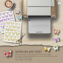 Load and play video in Gallery viewer, Rainbow Gingham Butterflies Fussy Cuts Pack {DIGITAL DOWNLOAD}
