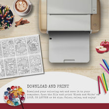 Load and play video in Gallery viewer, Autumn in Your Pocket Mini Coloring Books Set Vol. 3 {DIGITAL DOWNLOAD}
