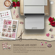 Load and play video in Gallery viewer, Red Roses for Days Mini Junk Journal Pack {DIGITAL DOWNLOAD}
