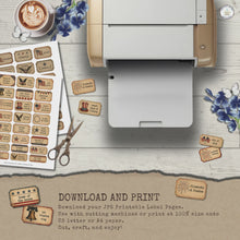 Load and play video in Gallery viewer, Vintage Patriotic 69-Piece Printable Labels Set {DIGITAL DOWNLOAD}
