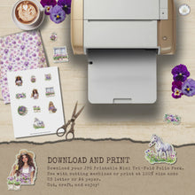 Load and play video in Gallery viewer, Pretty Pansy Garden Mini Tri-Fold Folio Pack {DIGITAL DOWNLOAD}
